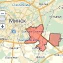 Карта размещения билбордов в Заводском районе г. Минска